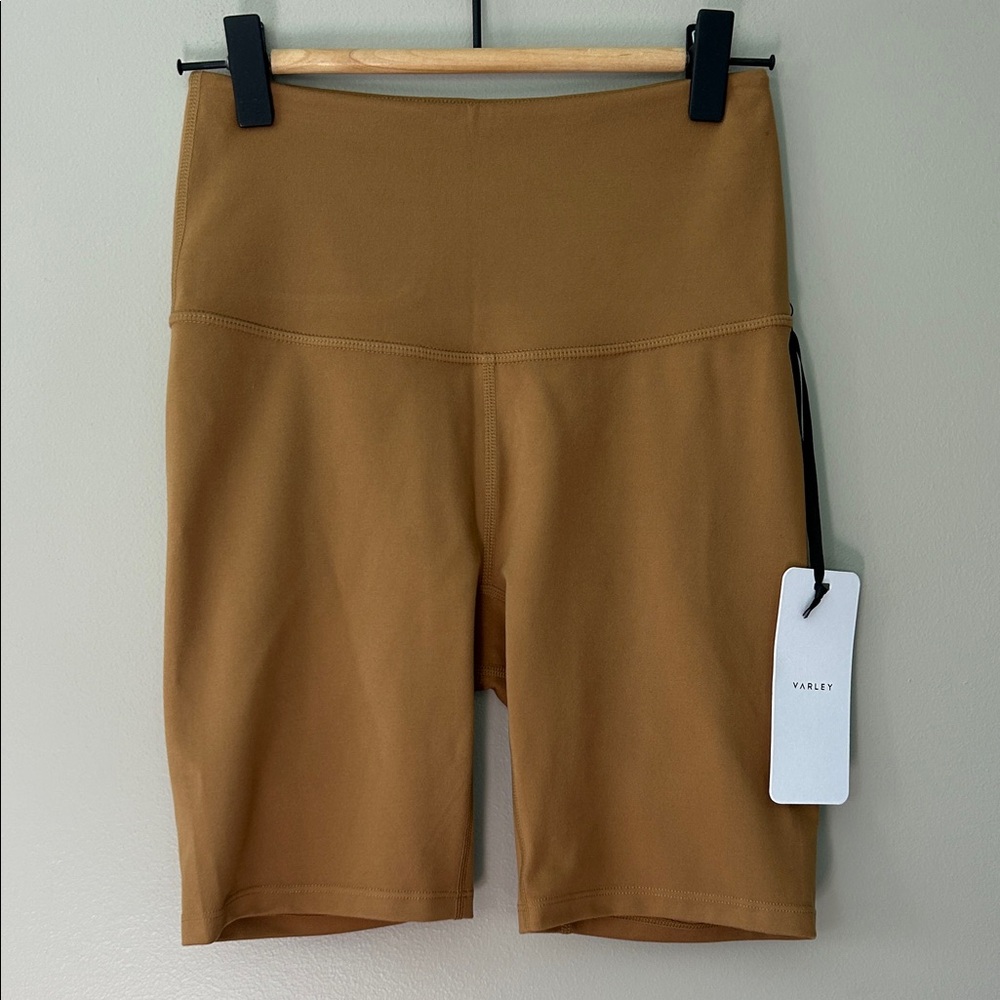 Varley Let’s Move‎ Shorts 7” Golden Brown Size XS Workout Biker Gym Yoga